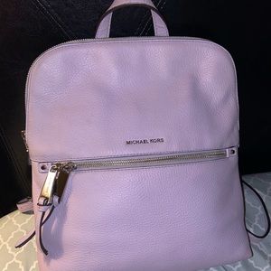 Michael Kors Lilac Leather Backpack